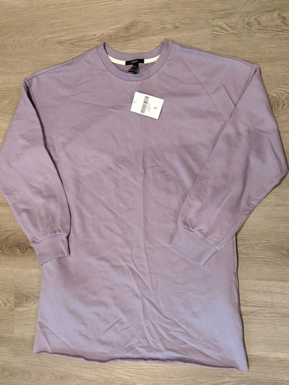 FOREVER 21 Lavender Crewneck Knit Dress